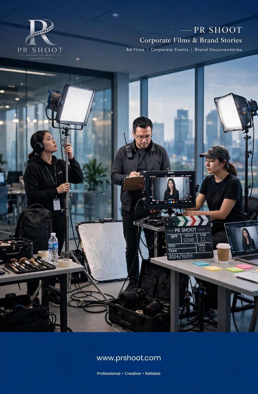 PR Shoot On-Set Production Crew & Lighting